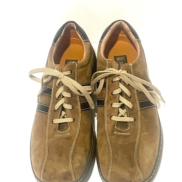 Men's Brown Leather Sneakers - Picture 2 of 6